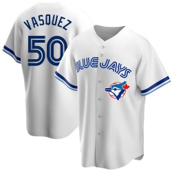 Andrew Vasquez Toronto Blue Jays Youth Replica Home Cooperstown Collection Jersey - White