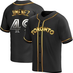 Leonardo Jimenez Toronto Blue Jays Men's Replica Alternate Jersey - Black Golden