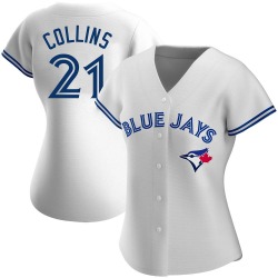Zack Collins Toronto Blue Jays Women's Authentic Home Jersey - White